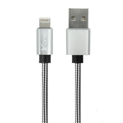 X One Cml1000s Cable Usb Metal Iphone Plata